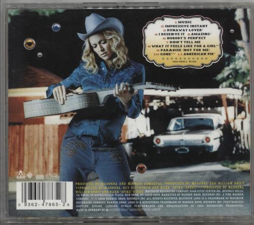 Madonna Music CD album (CDLP) German MADCDMU866877