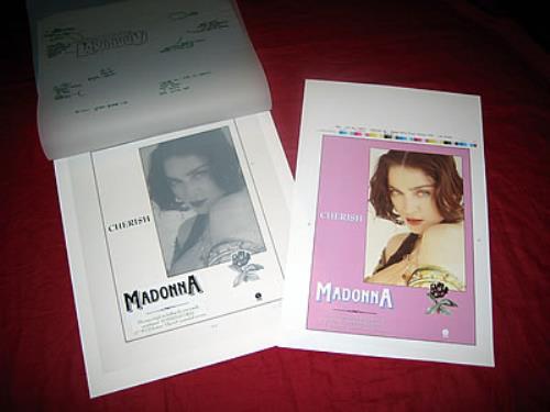 Madonna No. 1 Advertisement for Cherish artwork UK MADARNO382561