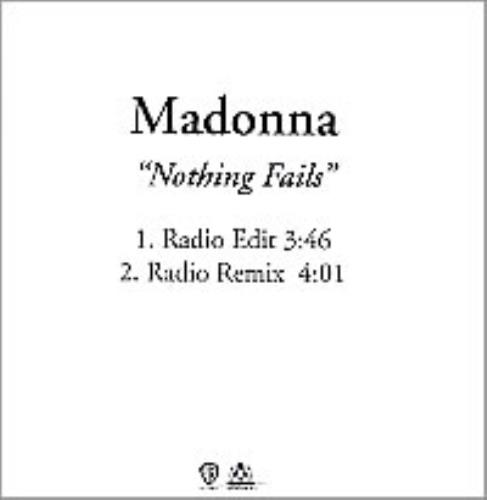 Madonna Nothing Fails CD-R acetate US MADCRNO262222