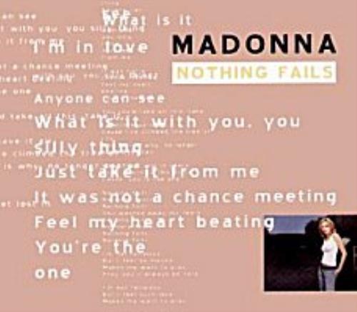 Madonna Nothing Fails CD single (CD5 / 5") Swedish MADC5NO270200
