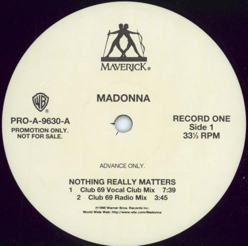 Madonna Nothing Really Matters - Advance Double Pack 12" vinyl single (12 inch record / Maxi-single) US MAD12NO133337