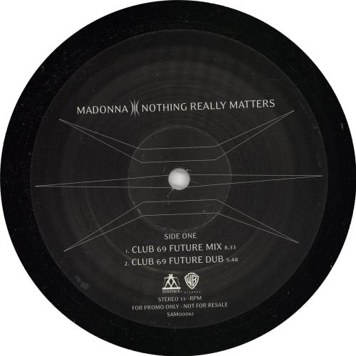 Madonna Nothing Really Matters 12" vinyl single (12 inch record / Maxi-single) UK MAD12NO130533