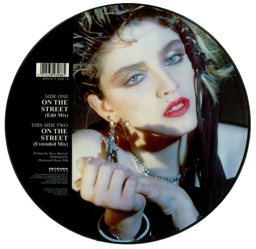Madonna On The Street 12" vinyl picture disc (12 inch picture record) UK MAD2PON17673