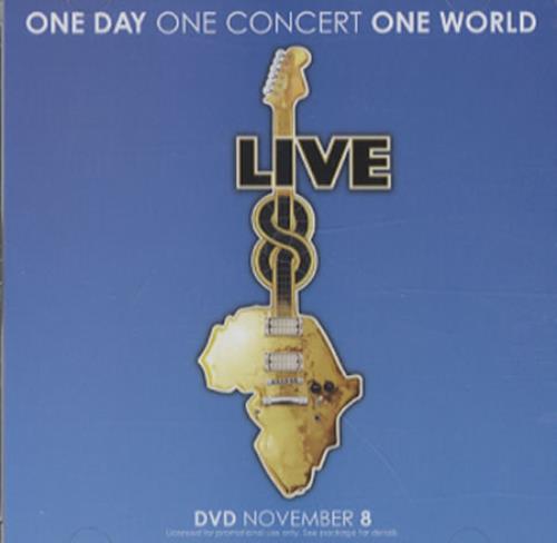 Madonna One Day One Concert One World - Live 8 Audio Sampler CD album (CDLP) US MADCDON344227