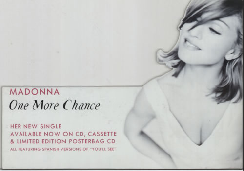 Madonna One More Chance display UK MADDION614384