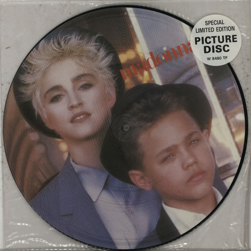 Madonna Open Your Heart - Stickered Sleeve 12" vinyl picture disc (12 inch picture record) UK MAD2POP341235
