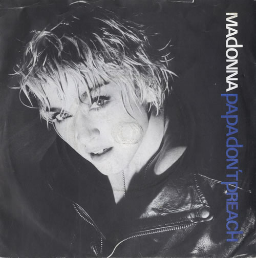 Madonna Papa Don't Preach - Jukebox - P/S 7" vinyl single (7 inch record / 45) UK MAD07PA565604