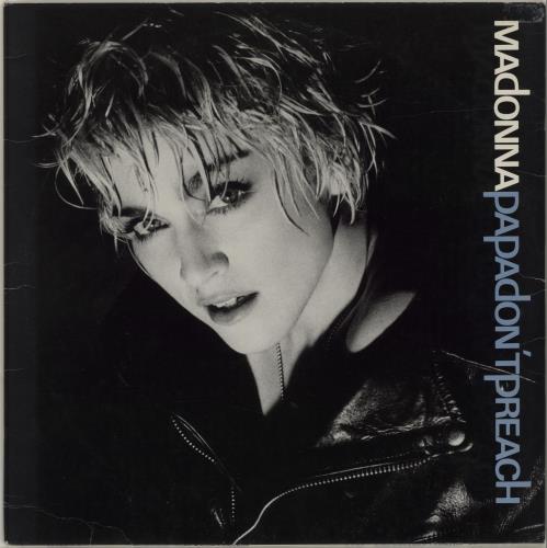 Madonna Papa Don't Preach 12" vinyl single (12 inch record / Maxi-single) US MAD12PA135544