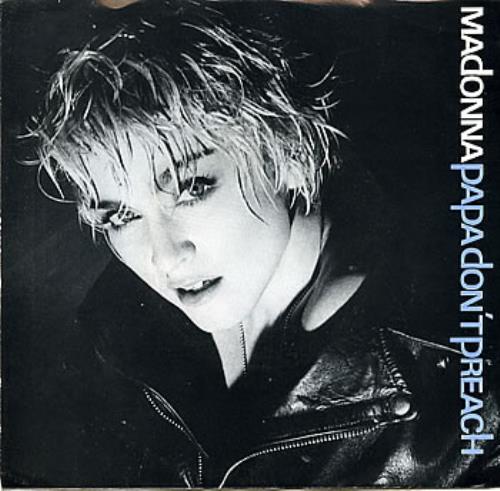 Madonna Papa Don't Preach 7" vinyl single (7 inch record / 45) US MAD07PA264685