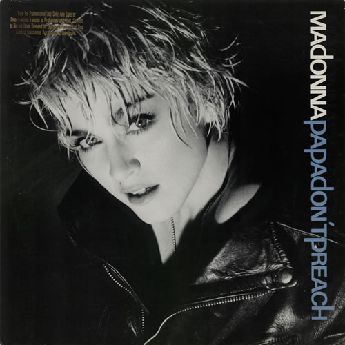 Madonna Papa Don't Preach 12" vinyl single (12 inch record / Maxi-single) US MAD12PA41325