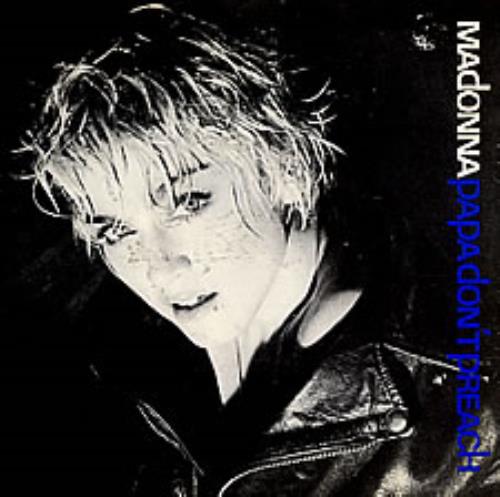 Madonna Papa Don't Preach 7" vinyl single (7 inch record / 45) Spanish MAD07PA05341
