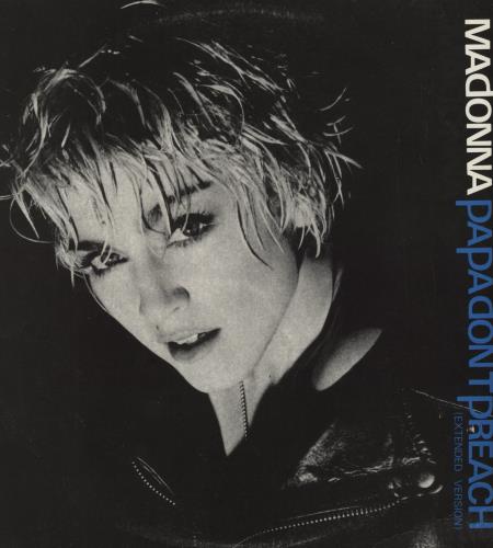 Madonna Papa Don't Preach 12" vinyl single (12 inch record / Maxi-single) Portuguese MAD12PA816174