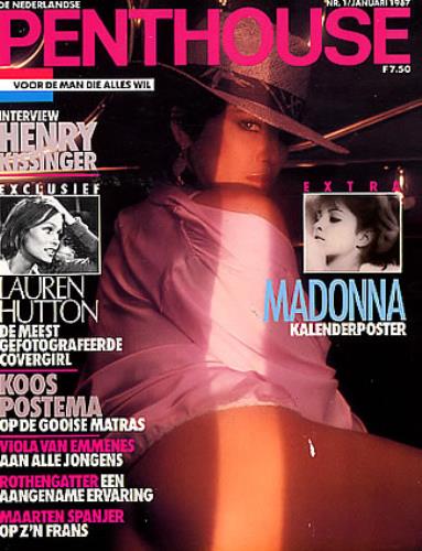 Madonna Penthouse - January 1987 magazine Dutch MADMAPE254013