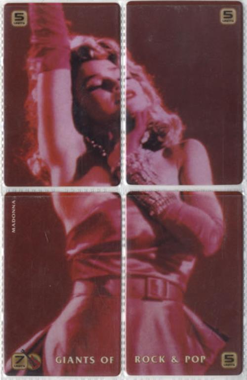 Madonna Phonecards - Two Sets of Four Cards phone card US MADPCPH549558