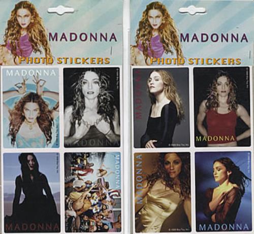 Madonna Photo Stickers memorabilia Danish MADMMPH306165