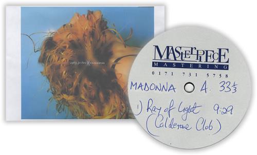 Madonna Ray Of Light - Calderone Club Mix acetate UK MADATRA406497