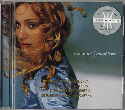 Madonna Ray Of Light - Promotional Stamped Picture Sleeve CD album (CDLP) US MADCDRA447212