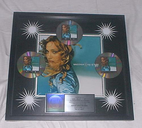 Madonna Ray Of Light award disc US MADAWRA210516