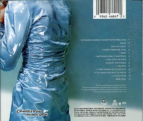 Madonna Ray Of Light CD album (CDLP) Colombian MADCDRA298060