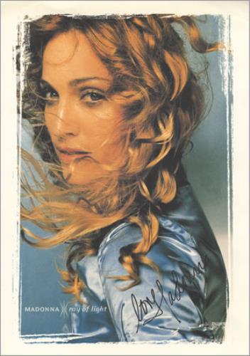 Madonna Ray Of Light artwork UK MADARRA380174