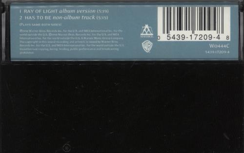 Madonna Ray Of Light cassette single UK MADCSRA865587