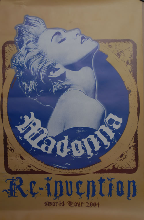 Madonna Re-Invention World Tour 2004 poster UK MADPORE575048
