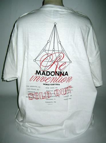 Madonna Re-Invention World Tour t-shirt UK MADTSRE378081