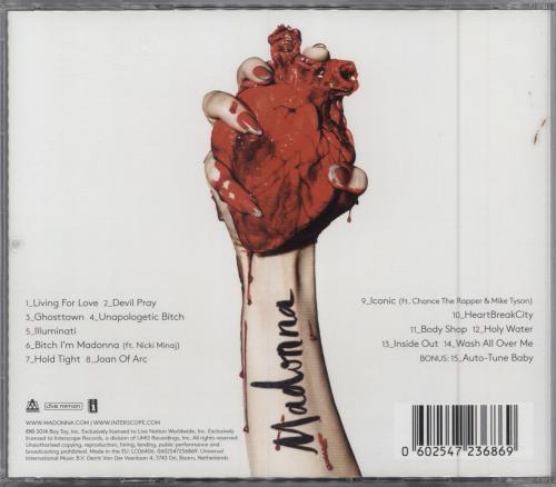 Madonna Rebel Heart CD album (CDLP) German MADCDRE785077