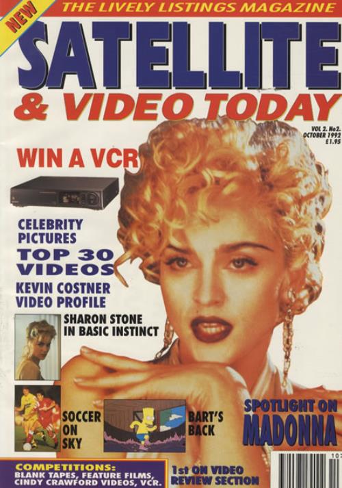 Madonna Satellite & Video Today magazine UK MADMASA344355