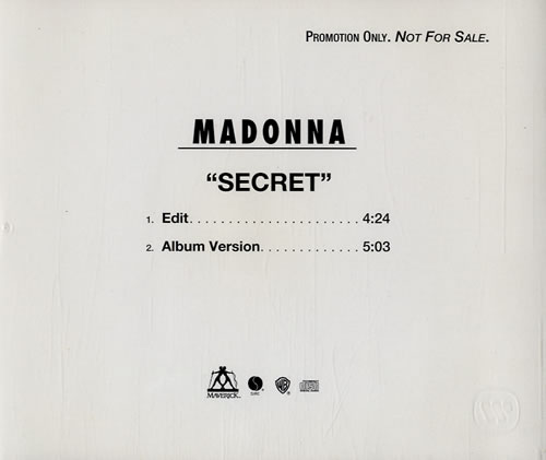 Madonna Secret - Stickered Case With Japanese Sticker CD single (CD5 / 5") US MADC5SE431519