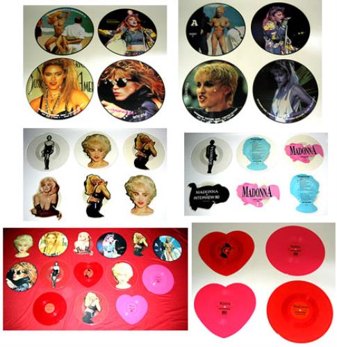 Madonna Set Of 14 Different Interview Discs 12" vinyl picture disc (12 inch picture record) UK MAD2PSE378851