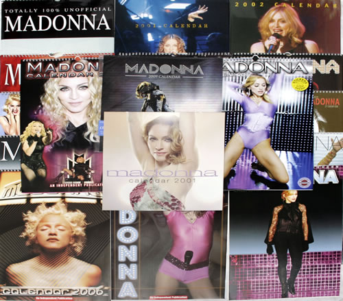 Madonna Set of 19 Calendars calendar UK MADCASE565981