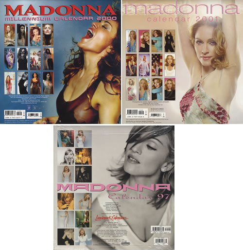 Madonna Set Of 3 Calendars calendar US MADCASE368724