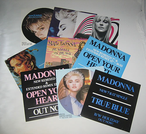 Madonna Set of 9 Display Flats display UK MADDISE356633