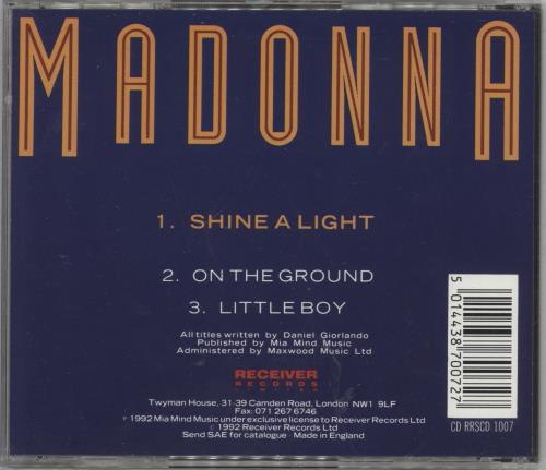Madonna Shine A Light CD single (CD5 / 5") UK MADC5SH181343