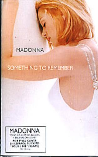Madonna Something To Remember cassette album Colombian MADCLSO288607