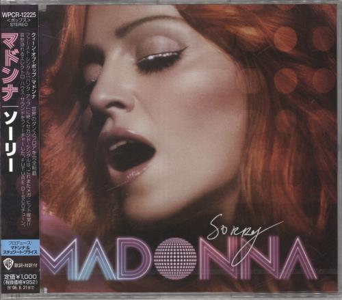 Madonna Sorry CD single (CD5 / 5") Japanese MADC5SO343985