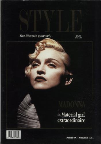 Madonna Style - Autumn 1991 magazine Australian MADMAST659581