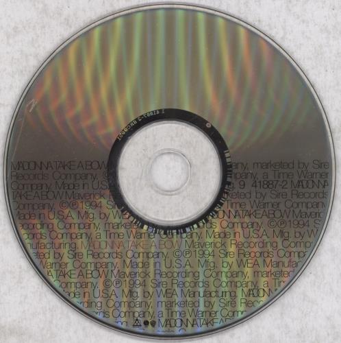 Madonna Take A Bow - Remixes CD single (CD5 / 5") US MADC5TA39044