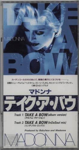 Madonna Take A Bow 3" CD single (CD3) Japanese MADC3TA33648