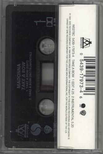 Madonna Take A Bow cassette single UK MADCSTA86867