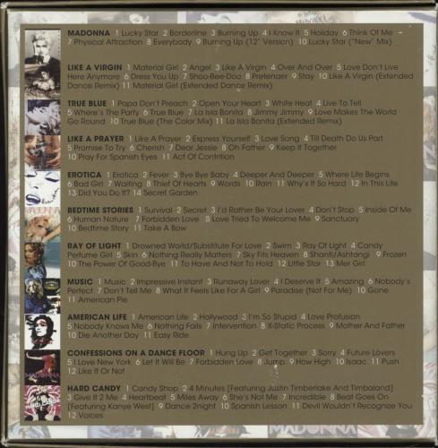 Madonna The Complete Studio Albums [1983-2008] CD album (CDLP) UK MADCDTH876935