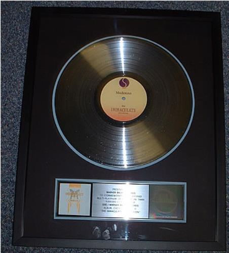 Madonna The Immaculate Collection award disc US MADAWTH262035