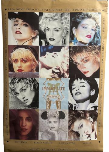Madonna The Immaculate Collection poster UK MADPOTH867181