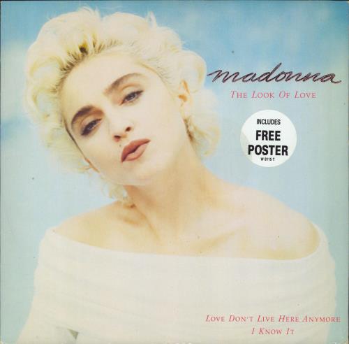 Madonna The Look Of Love + Poster - VG 12" vinyl single (12 inch record / Maxi-single) UK MAD12TH268420
