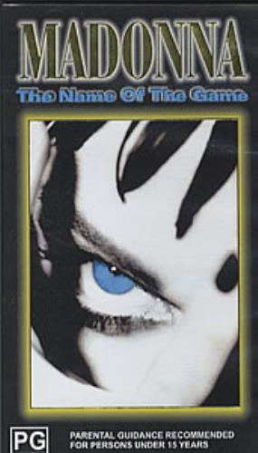 Madonna The Name Of The Game video (VHS or PAL or NTSC) Australian MADVITH310491