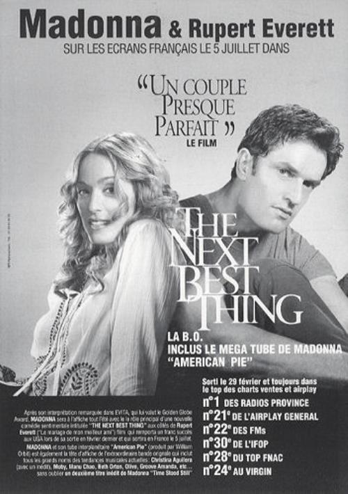 Madonna The Next Best Thing handbill French MADHBTH181485