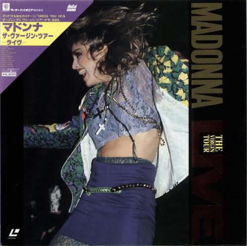 Madonna The Virgin Tour Live laserdisc / lazerdisc Japanese MADLZTH124141