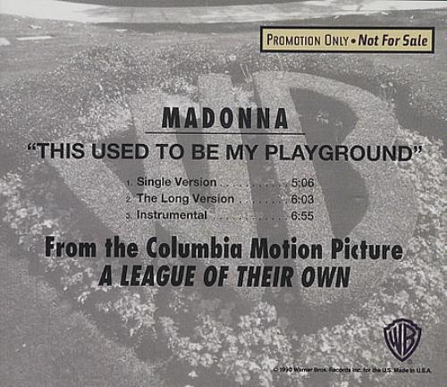 Madonna This Used To Be My Playground CD single (CD5 / 5") US MADC5TH06237