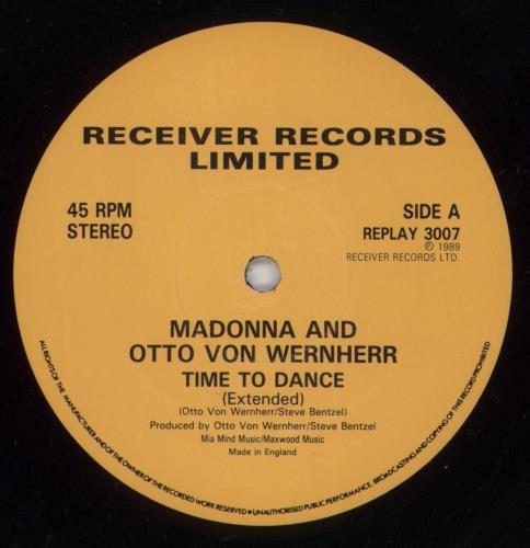 Madonna Time To Dance 12" vinyl single (12 inch record / Maxi-single) UK MAD12TI45952